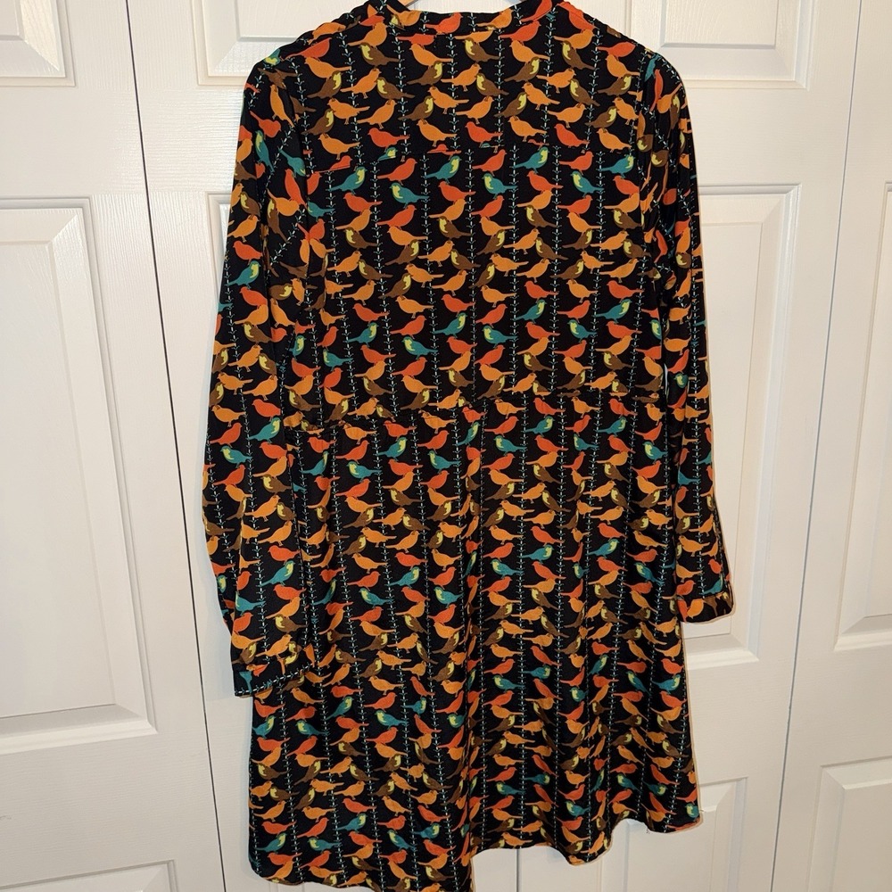Romeo and Juliet bird dress fall colors high low mini Size Medium - Picture 7 of 9